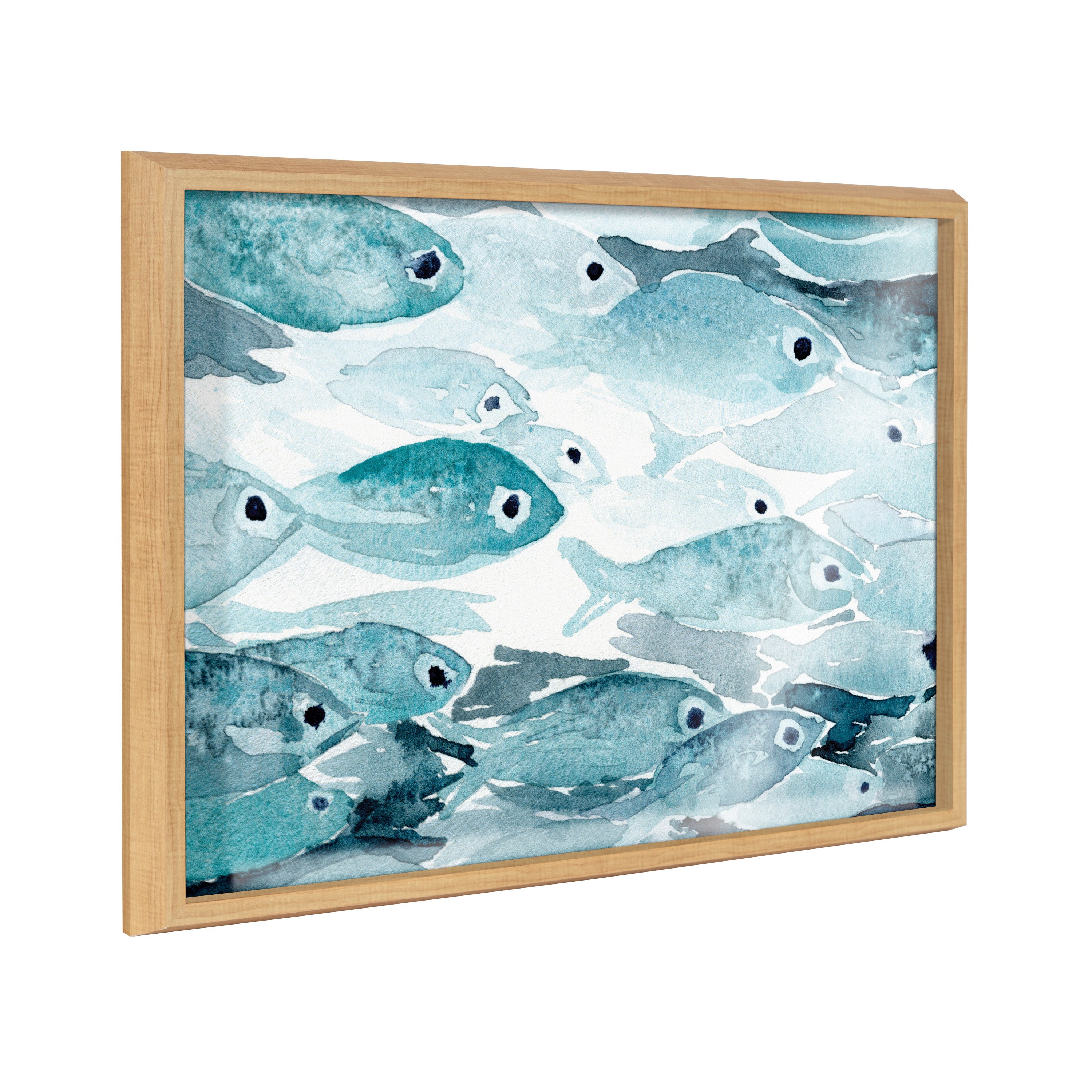 Blake Aholehole Framed Printed Glass by Janet Meinke-Lau