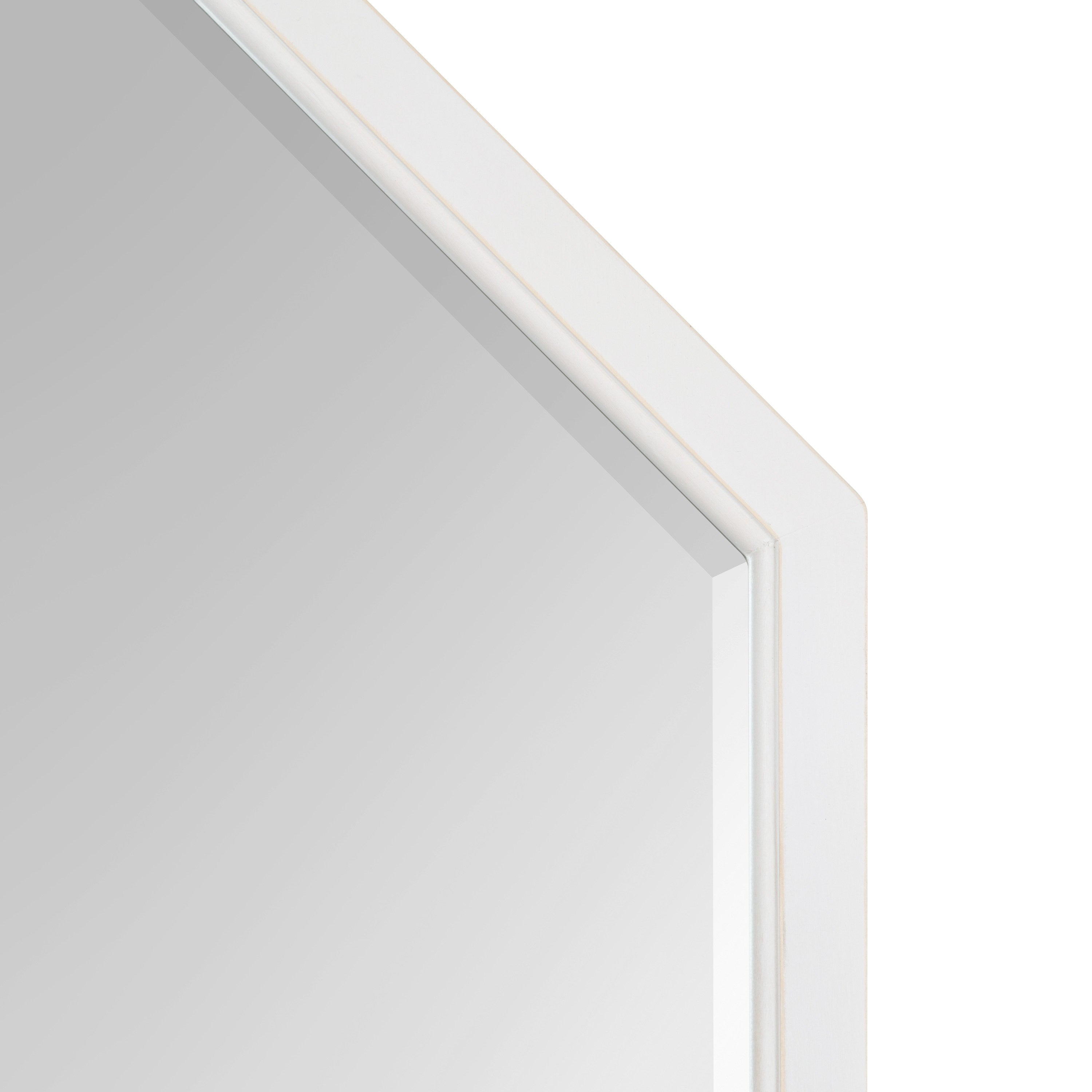 Octagon Mirror White 24x36 3