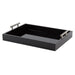 Single Tray Black Silver 17x13 1