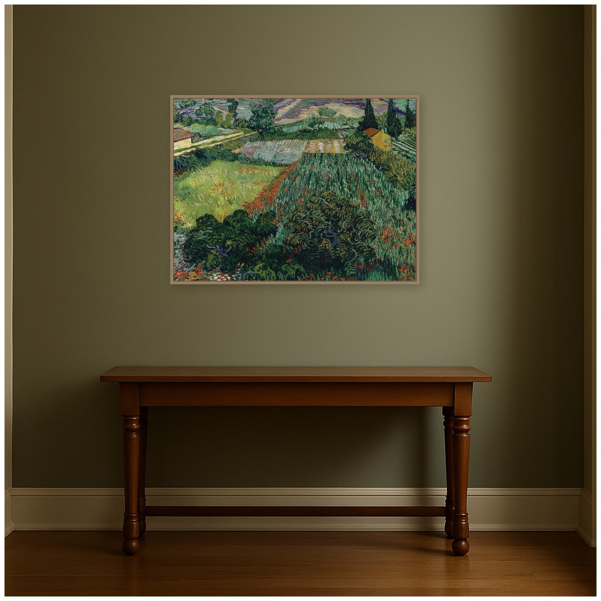 Framed Canvas 42x32 Sylvie Dark Gold 7