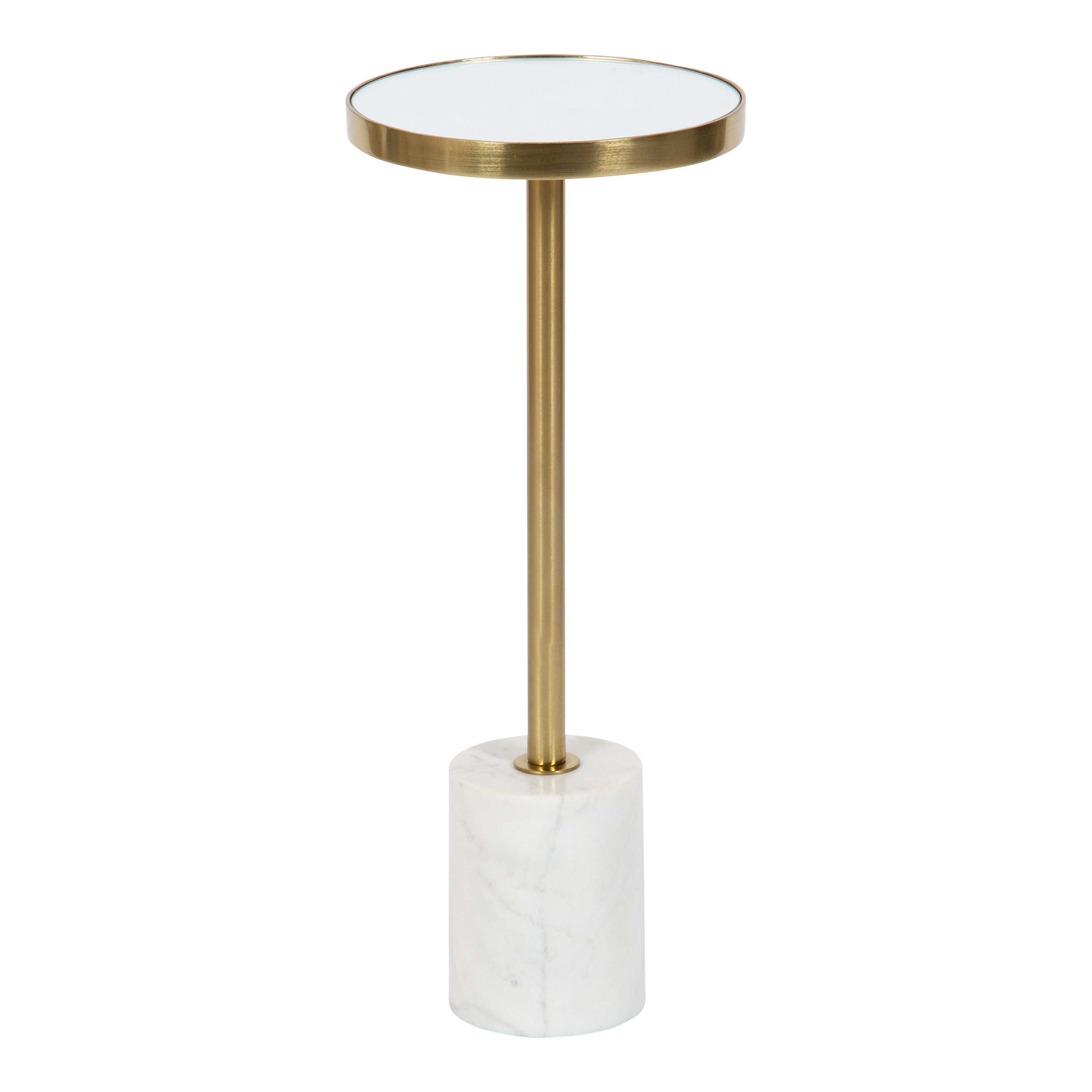 Drink Table Gold White 10x10x24 1
