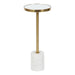 Drink Table Gold White 10x10x24 1