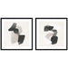 Framed Art Svelte Noir Black 2 Piece Set 25x25 1