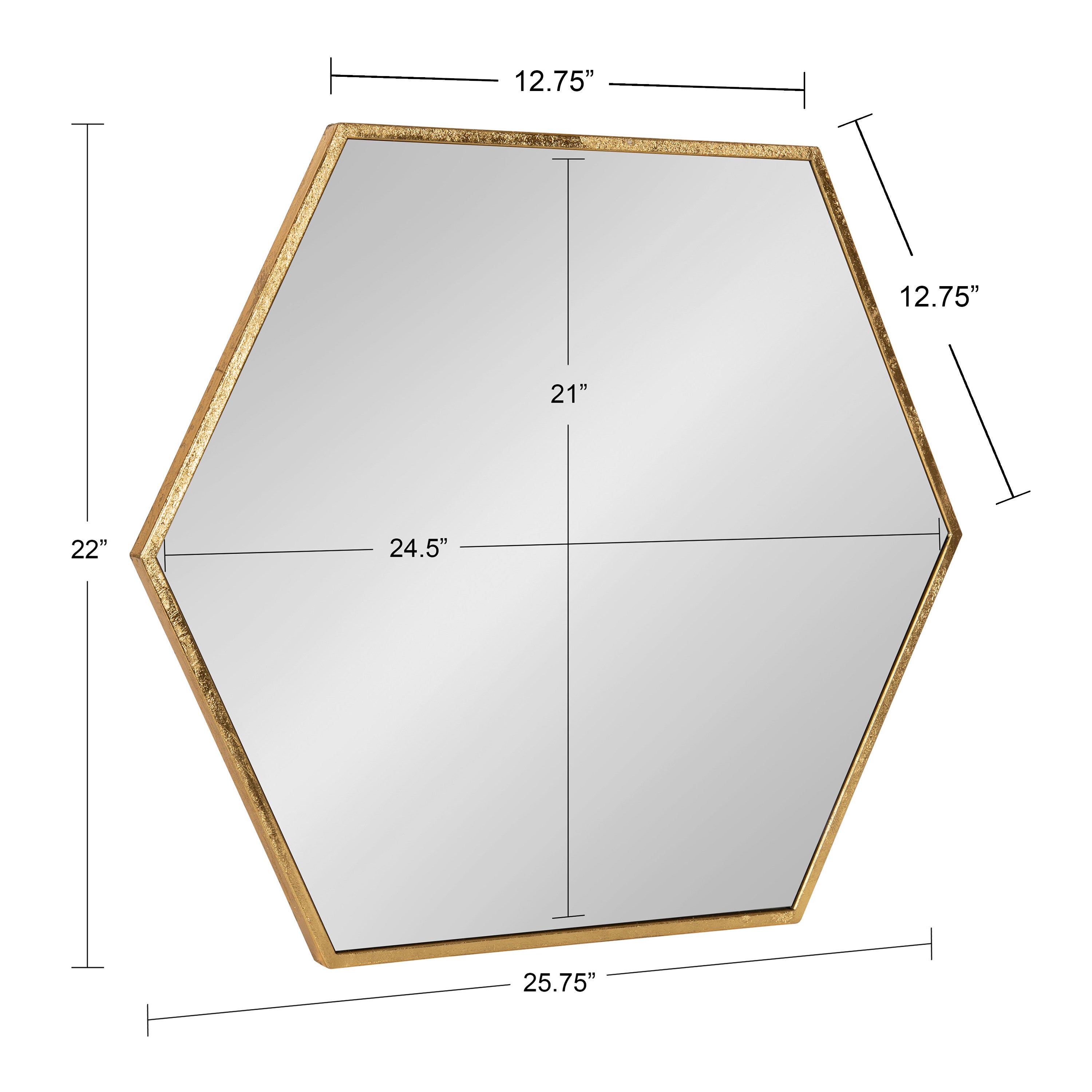 McNeer Hexagon Metal Wall Mirror