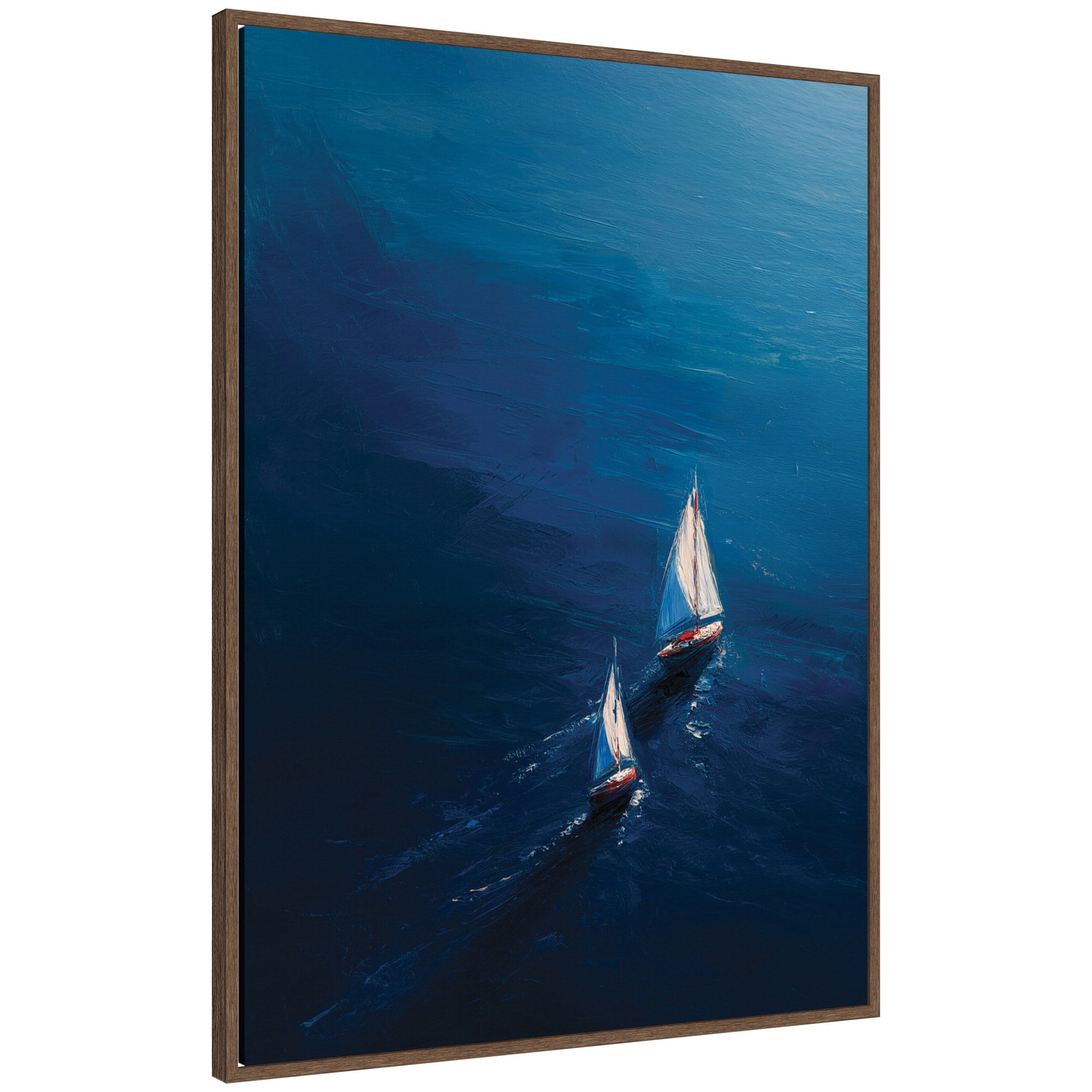 Framed Canvas 28x38 Sylvie Walnut 1