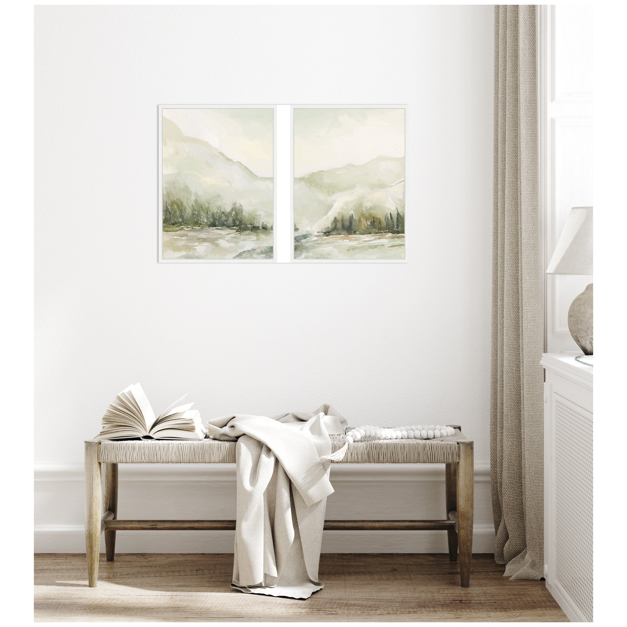 Art Set Sylvie White 2 Piece Set 18x24 6