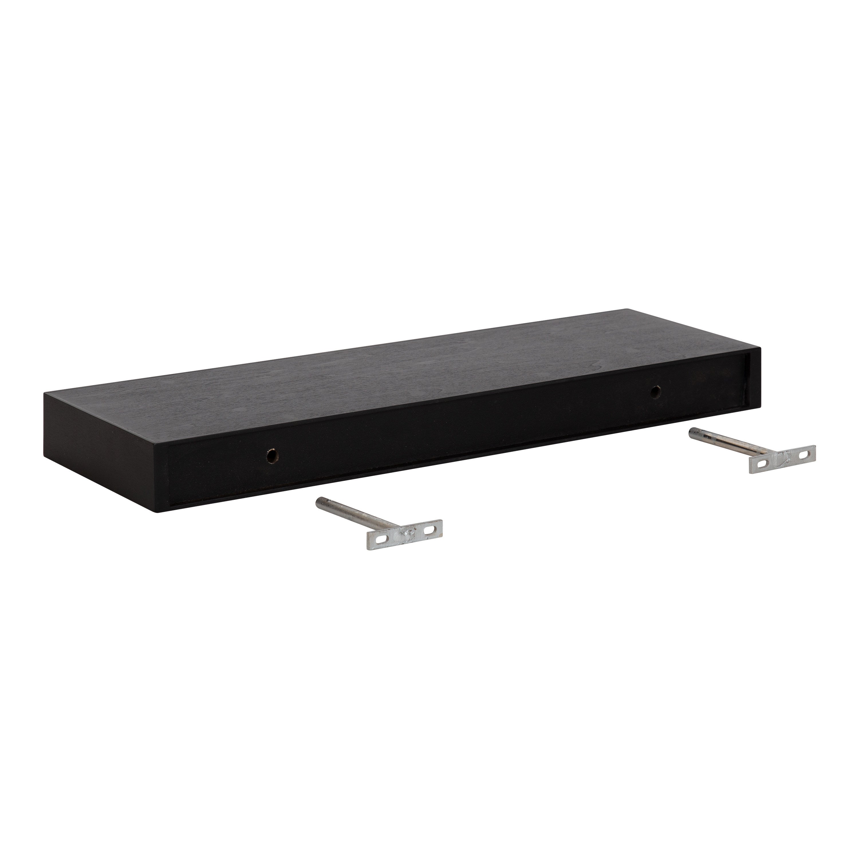 Floating Shelf 2 Piece 24 Inch Black 6