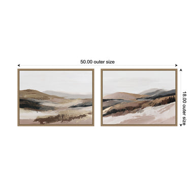 Art Set 2 Piece Set 18x24 Sylvie Dark Gold 2