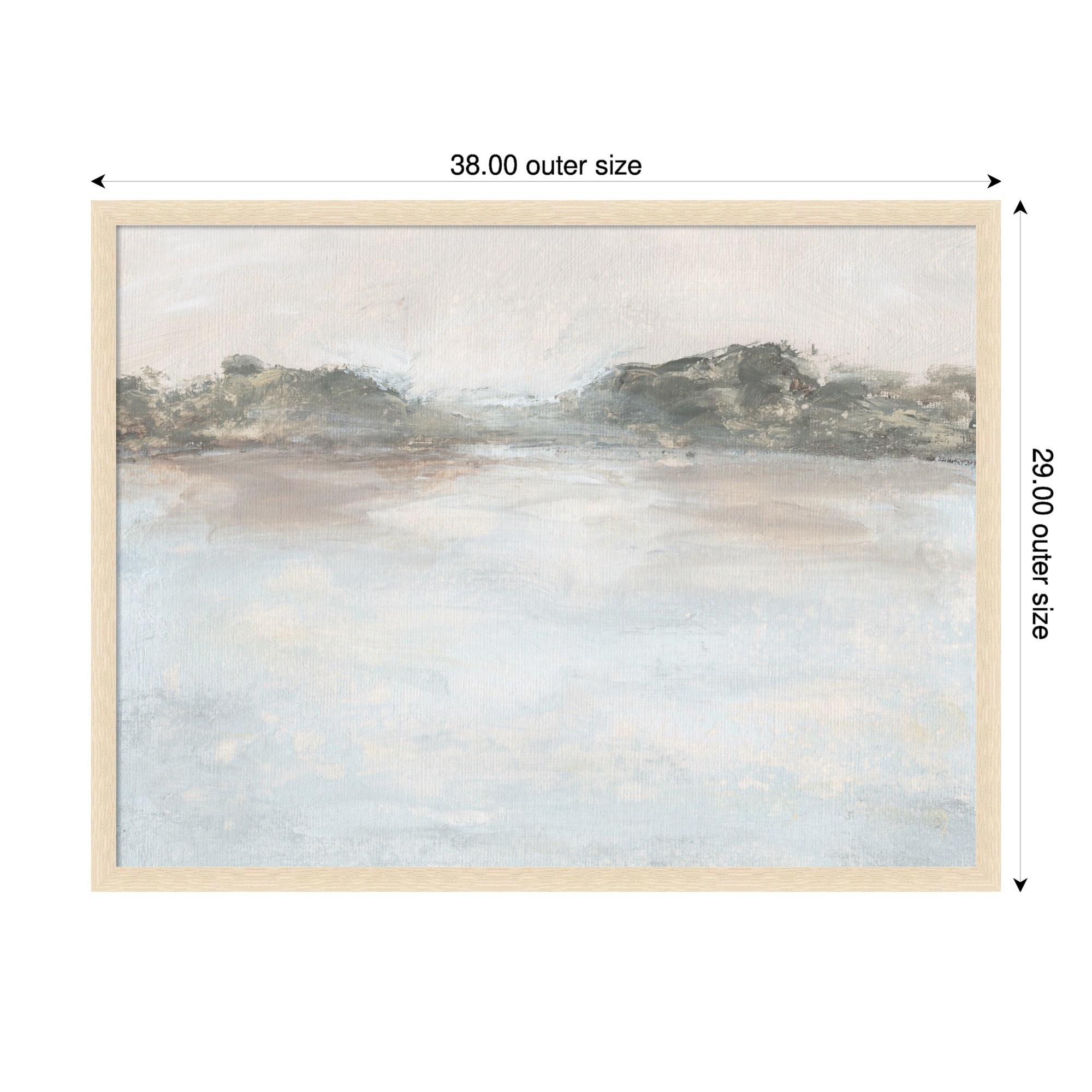 Mounted Canvas 38x29 Woodgrain Stripe Blonde 2