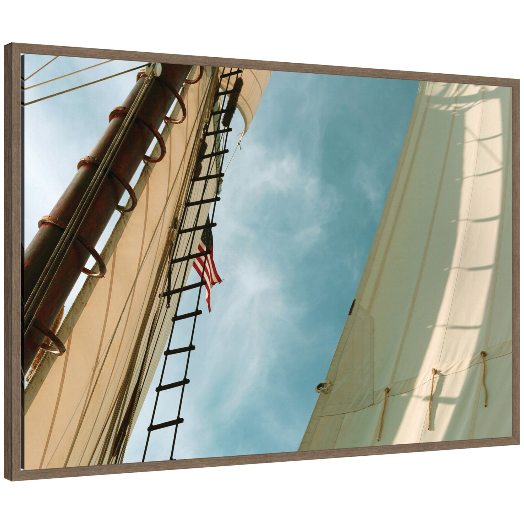 Framed Canvas 33 x 23 Sylvie Walnut 1