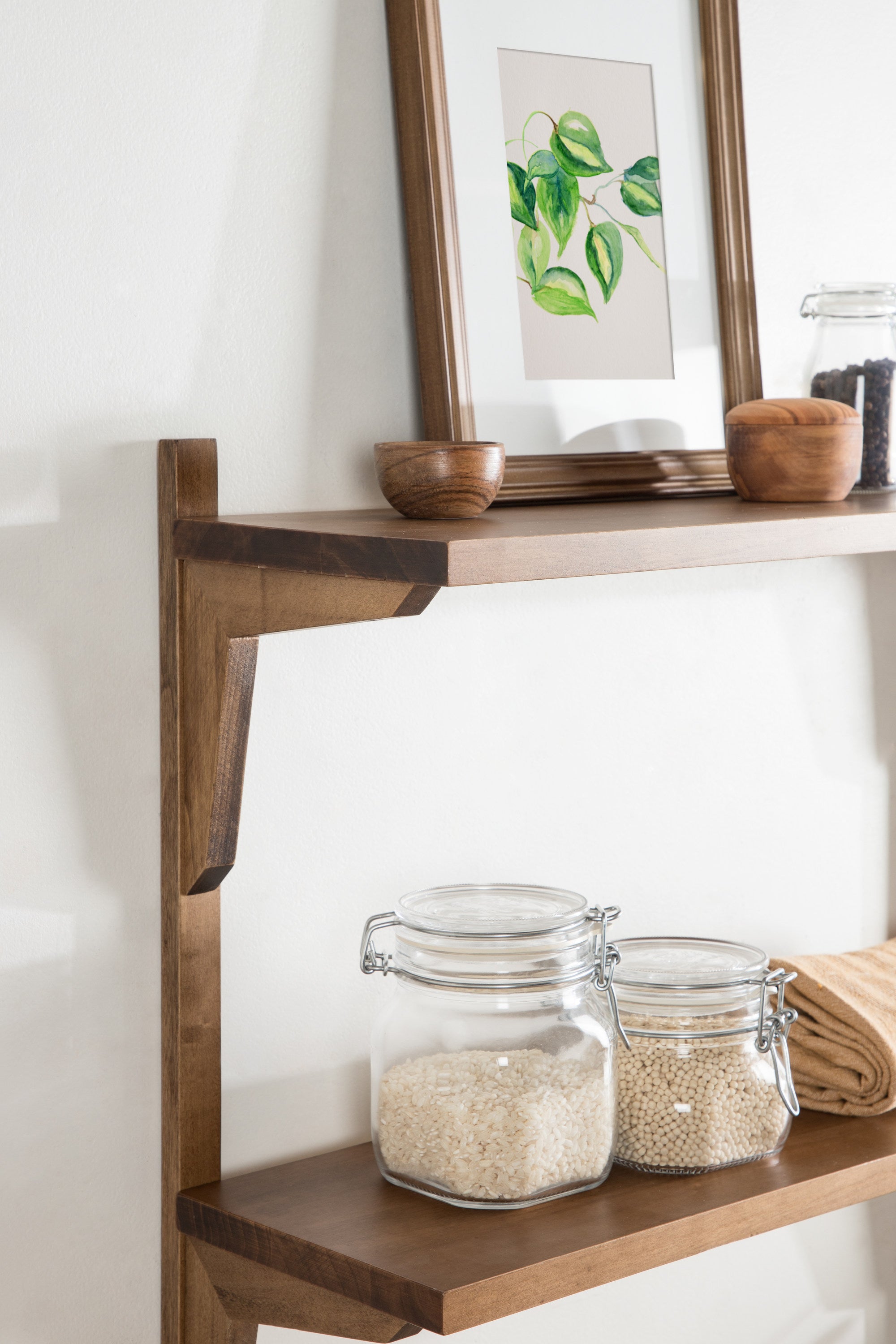 Accent Shelf Rustic Brown 24x8x24 8