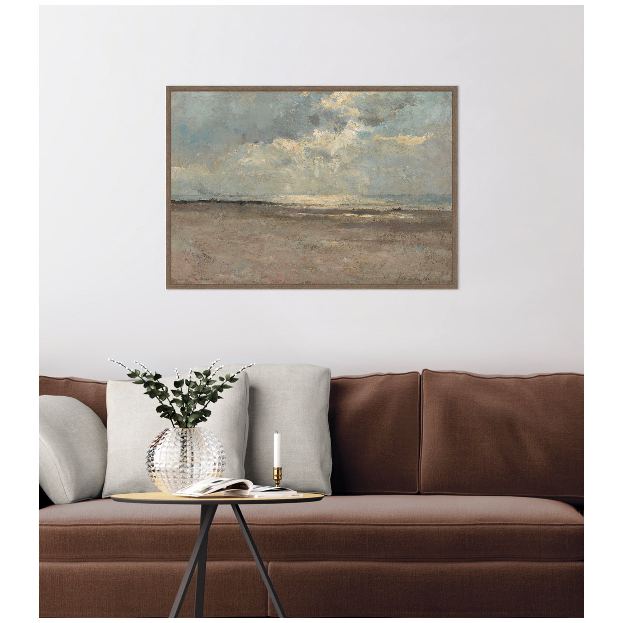 Framed Canvas 33 x 23 Sylvie Walnut 6