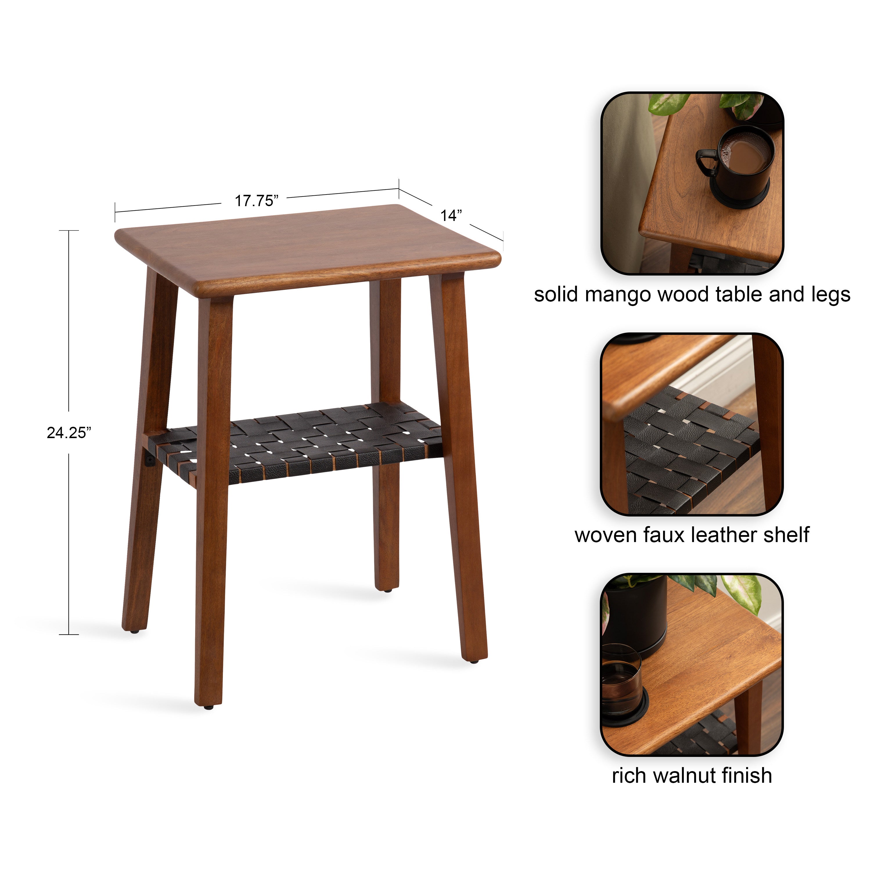 Woebeck Rectangle Side Table