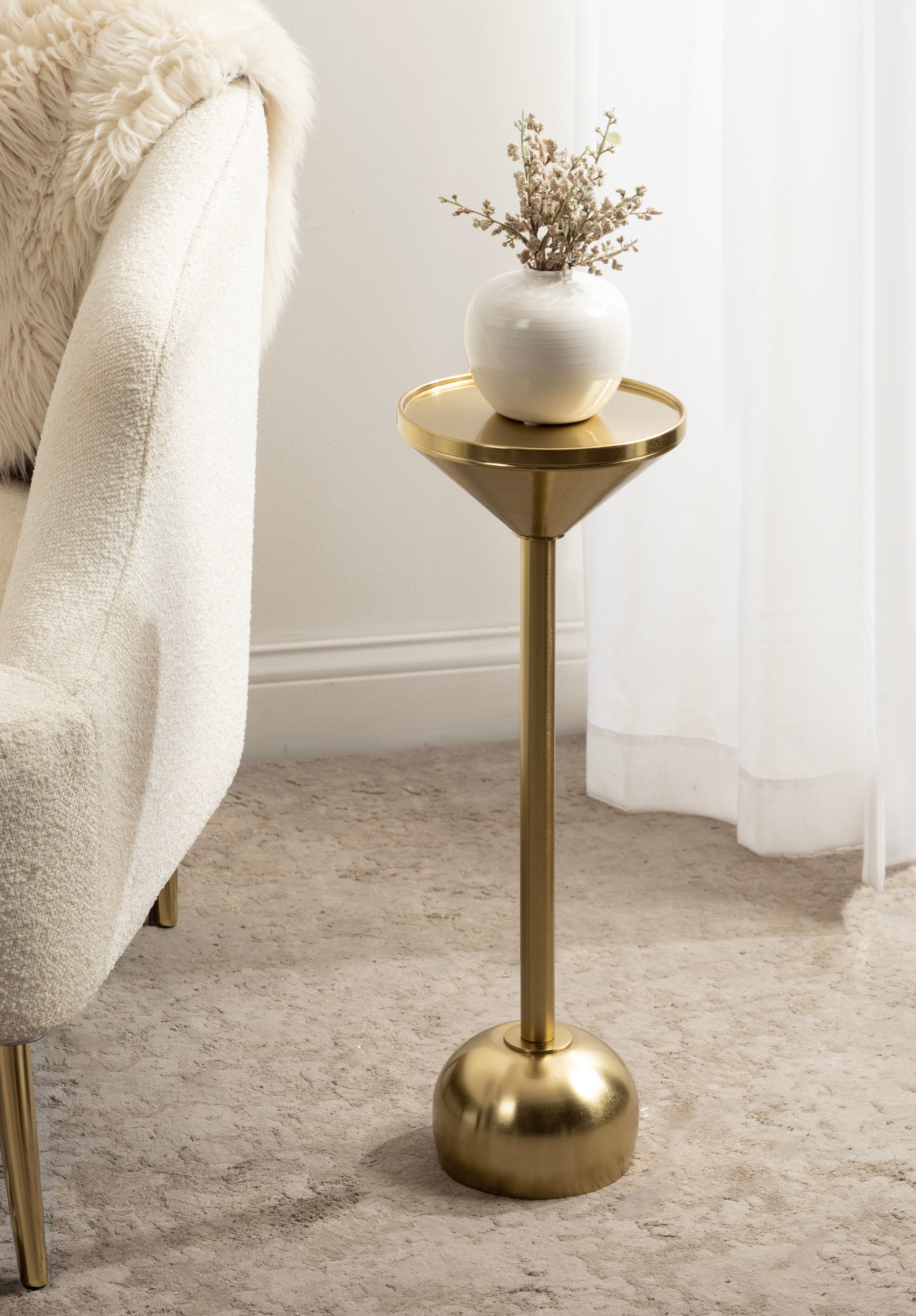 Drink Table Gold 8x8x23 7
