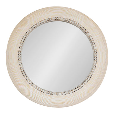 Round Mirror White 26x26 1