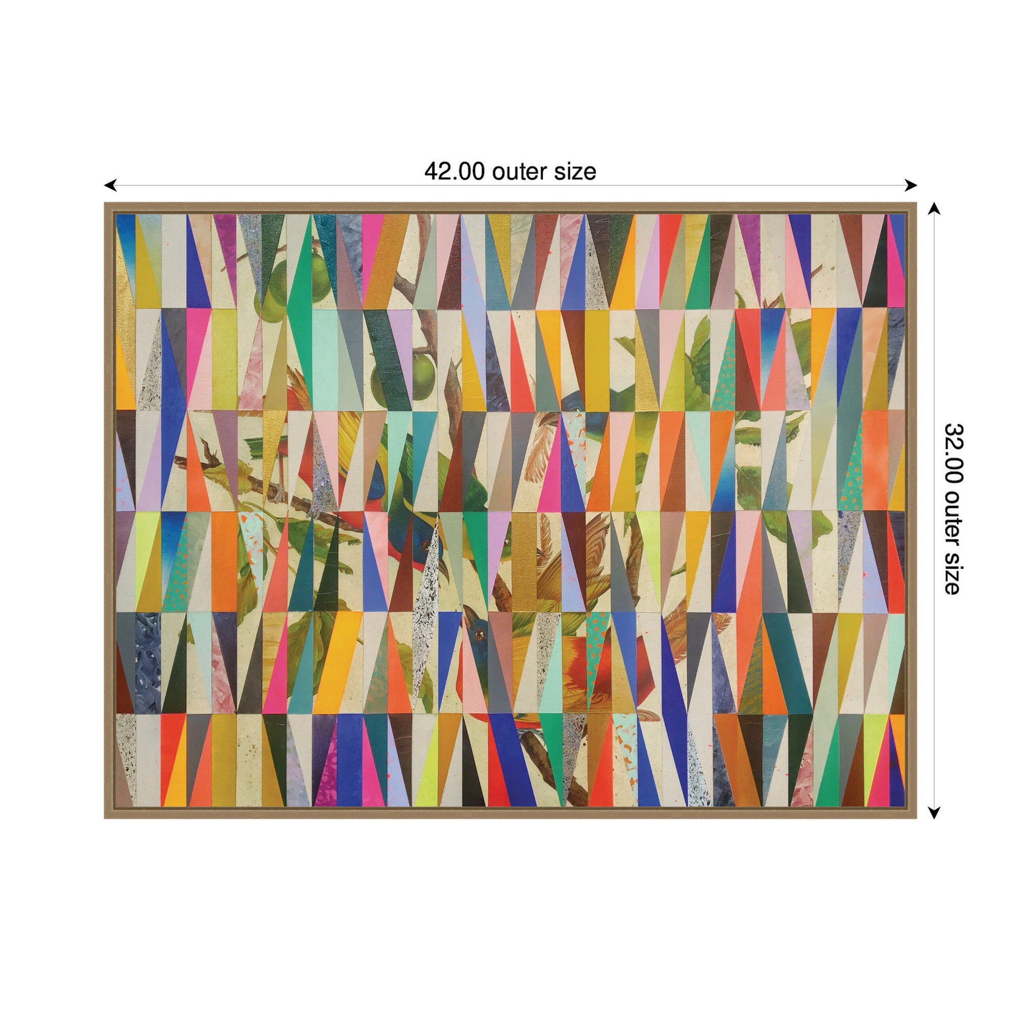 Framed Canvas 42x32 Sylvie Dark Gold 2