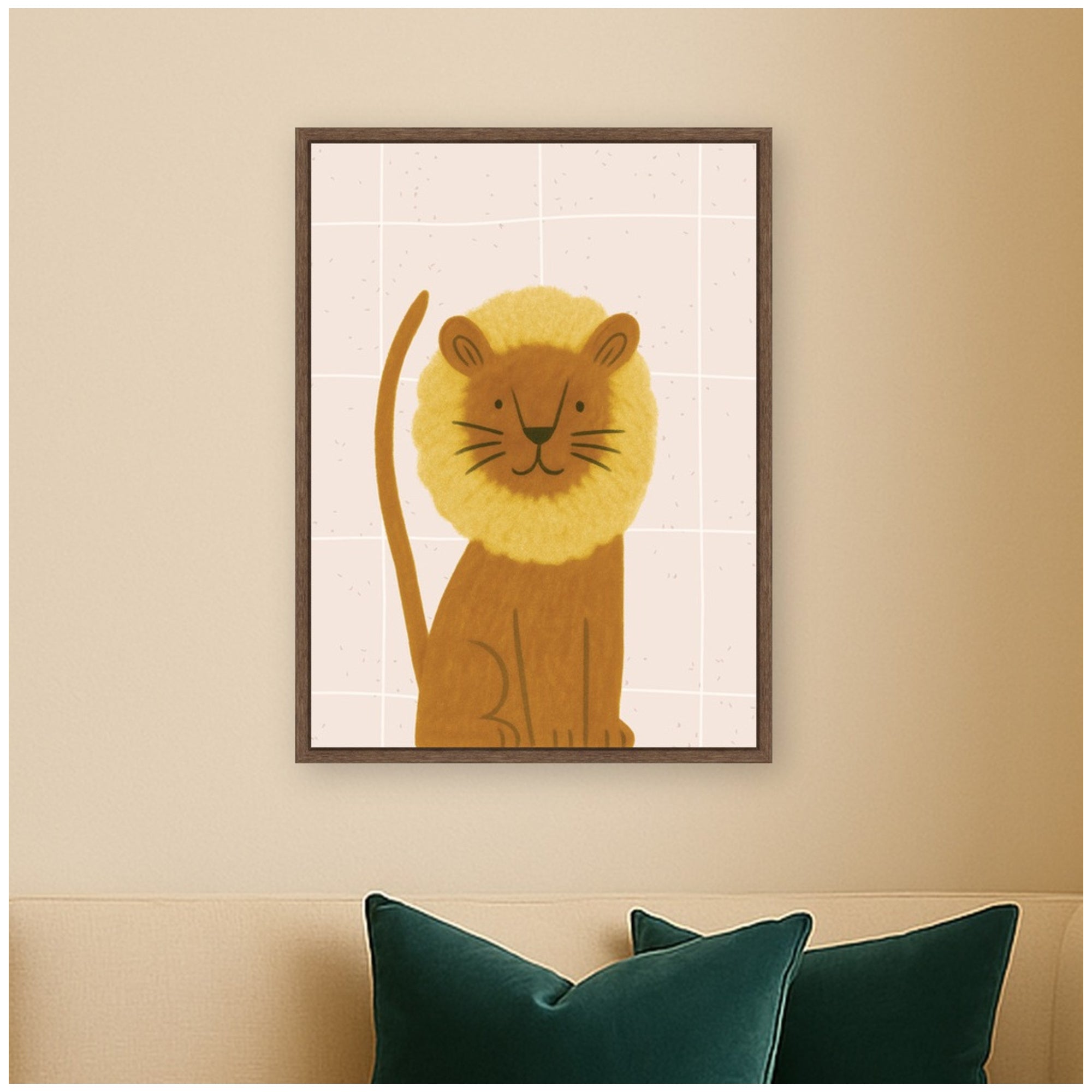 Framed Canvas 18x24 Sylvie Walnut 5