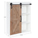 Cabinet White Rustic Brown 22x28 2