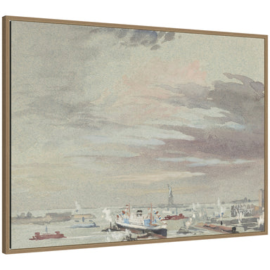 Framed Canvas Sylvie Dark Gold 38x28 1