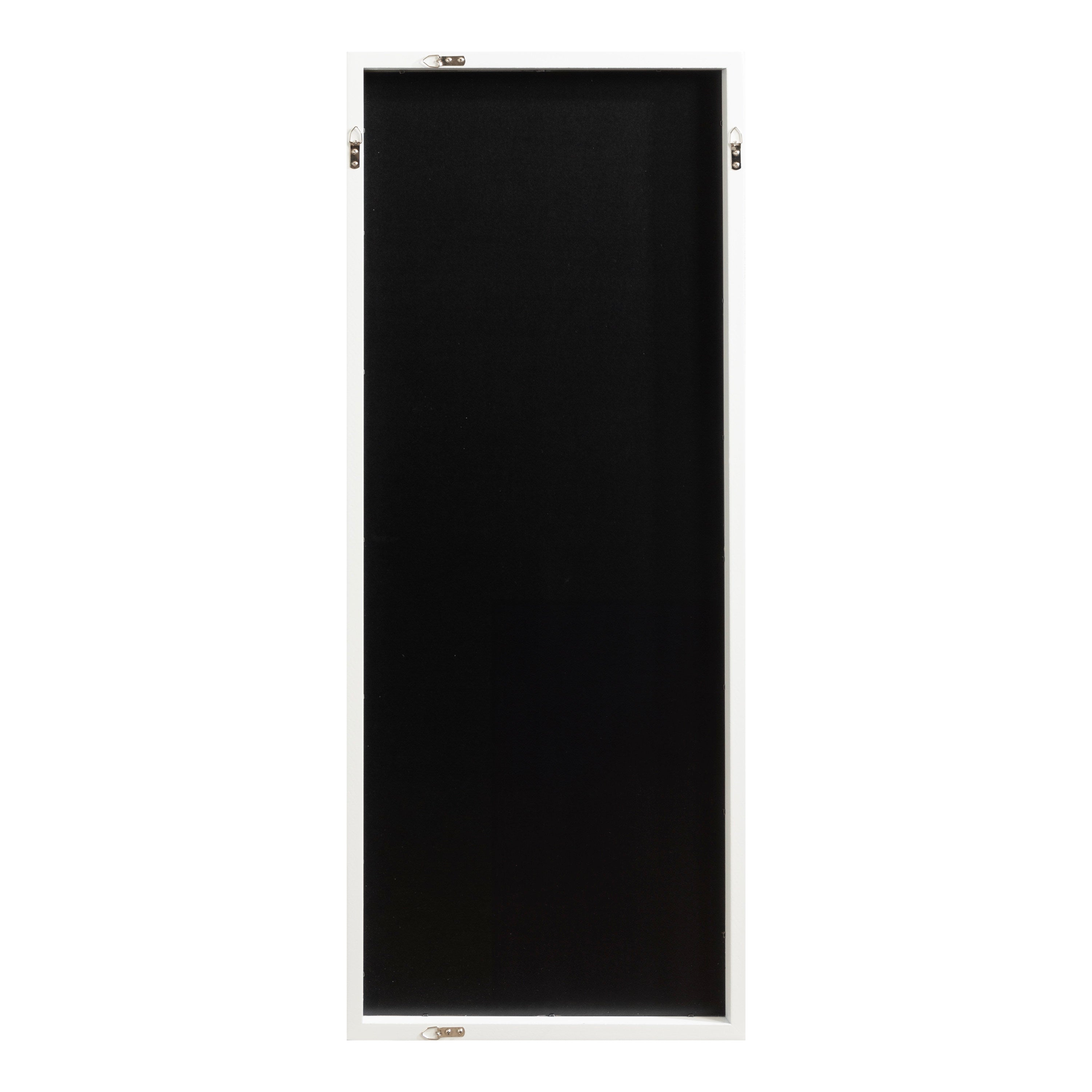 Rectangle Mirror White 17x42 4