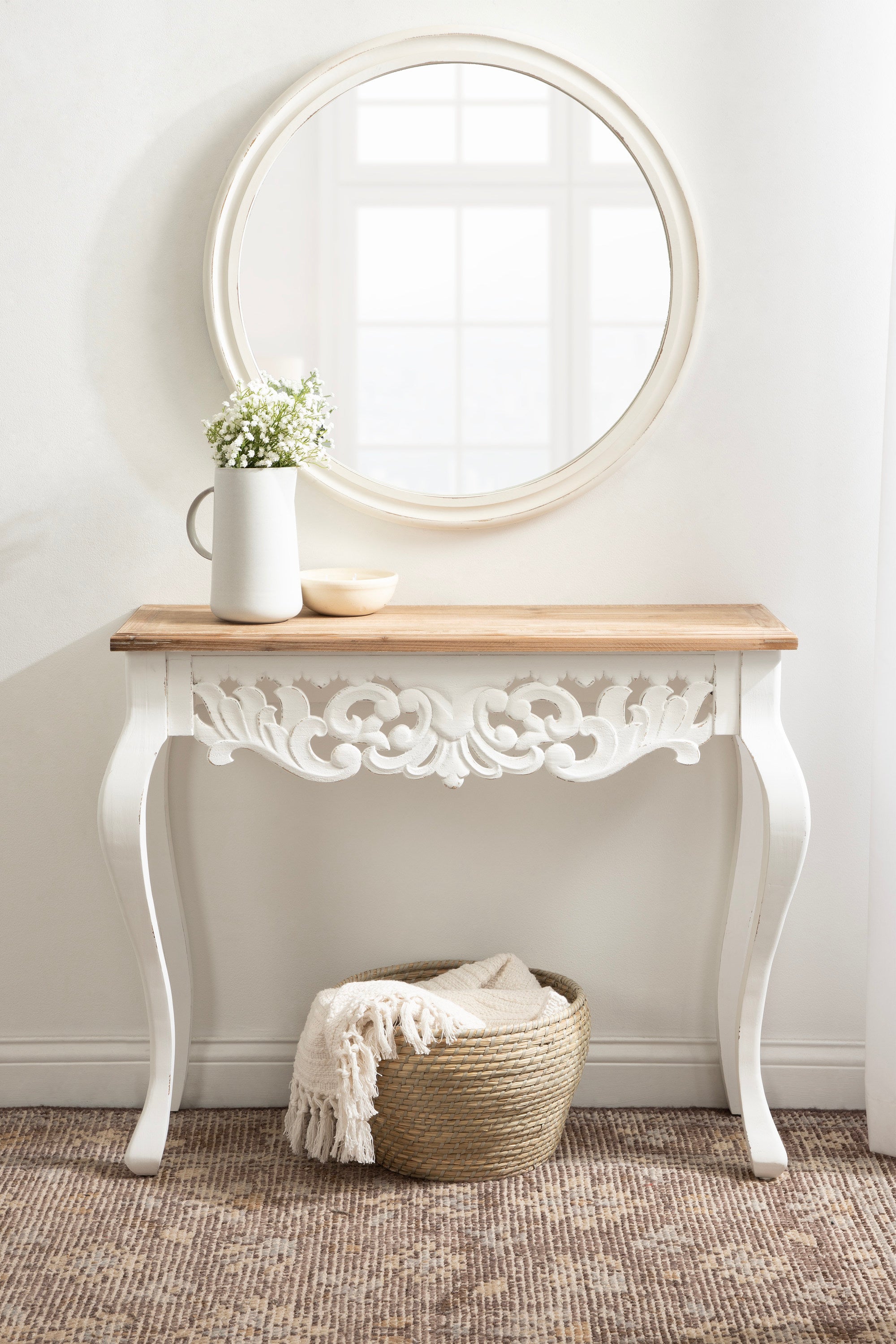 Antonella Wood Console Table