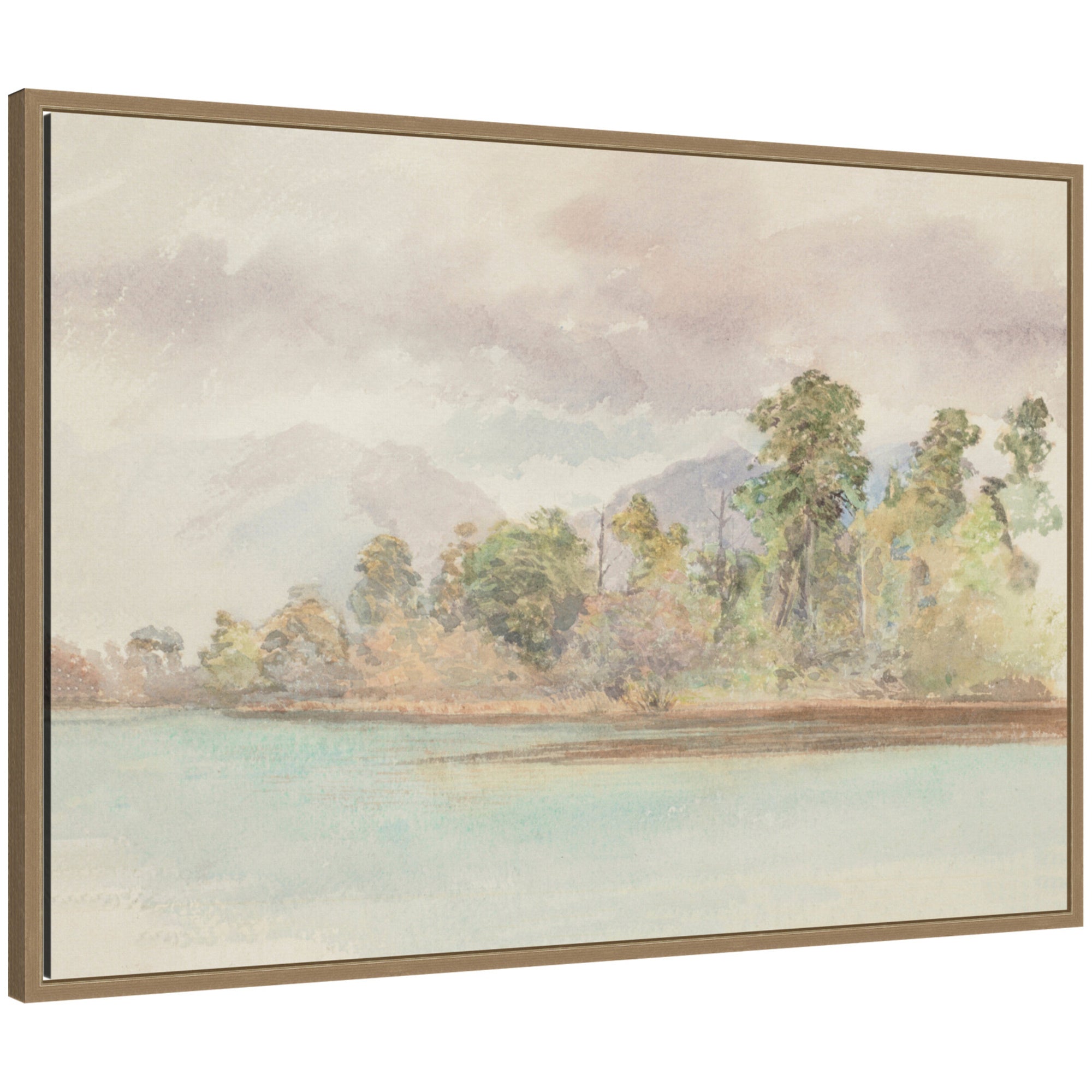 Framed Canvas 33x23 Sylvie Dark Gold 1