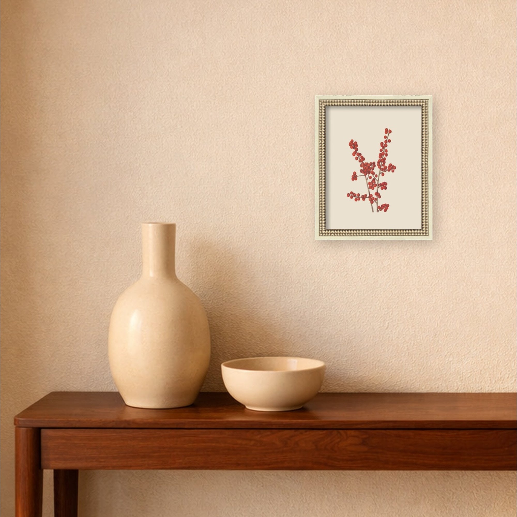 Mounted Canvas Castellan Distressed White 13x16 5