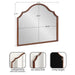 Arch Mirror Walnut Brown 32x28 2