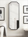 Full Length Mirror 18x48 Black 6