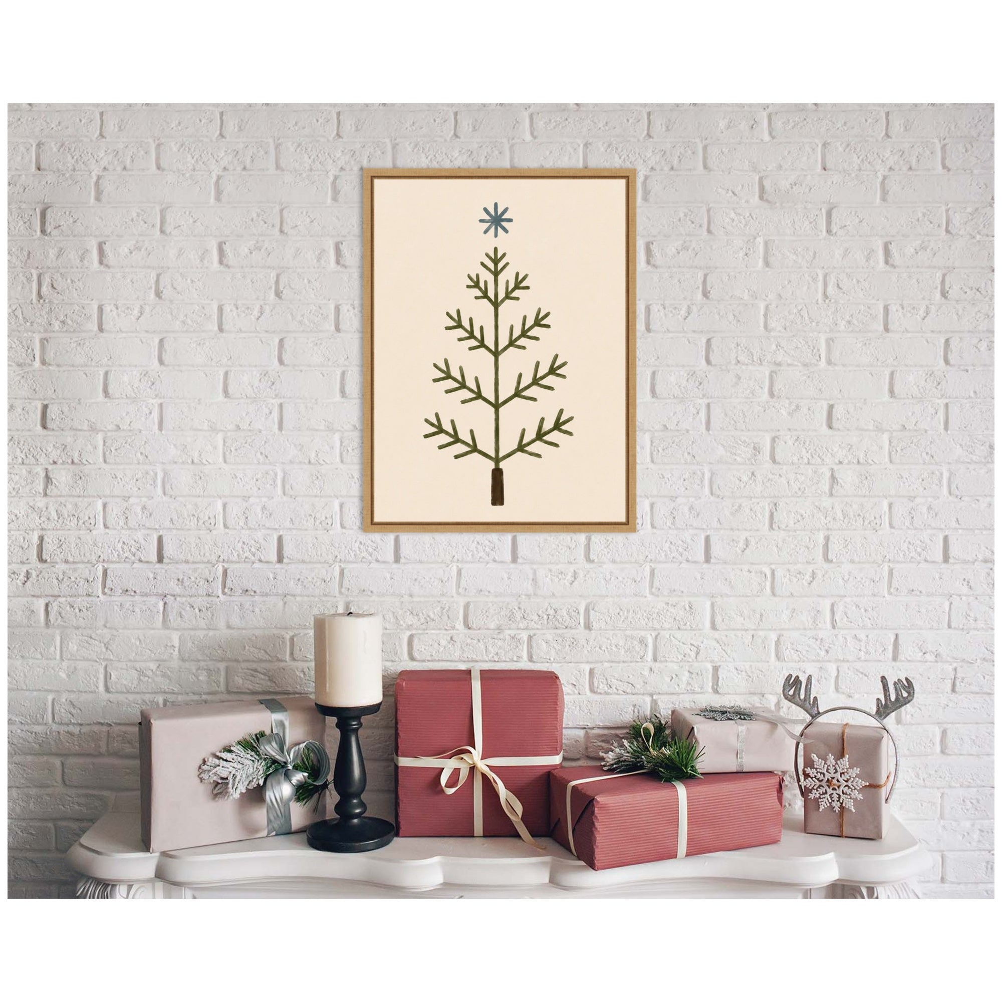 Framed Canvas Sylvie Natural 18x24 5
