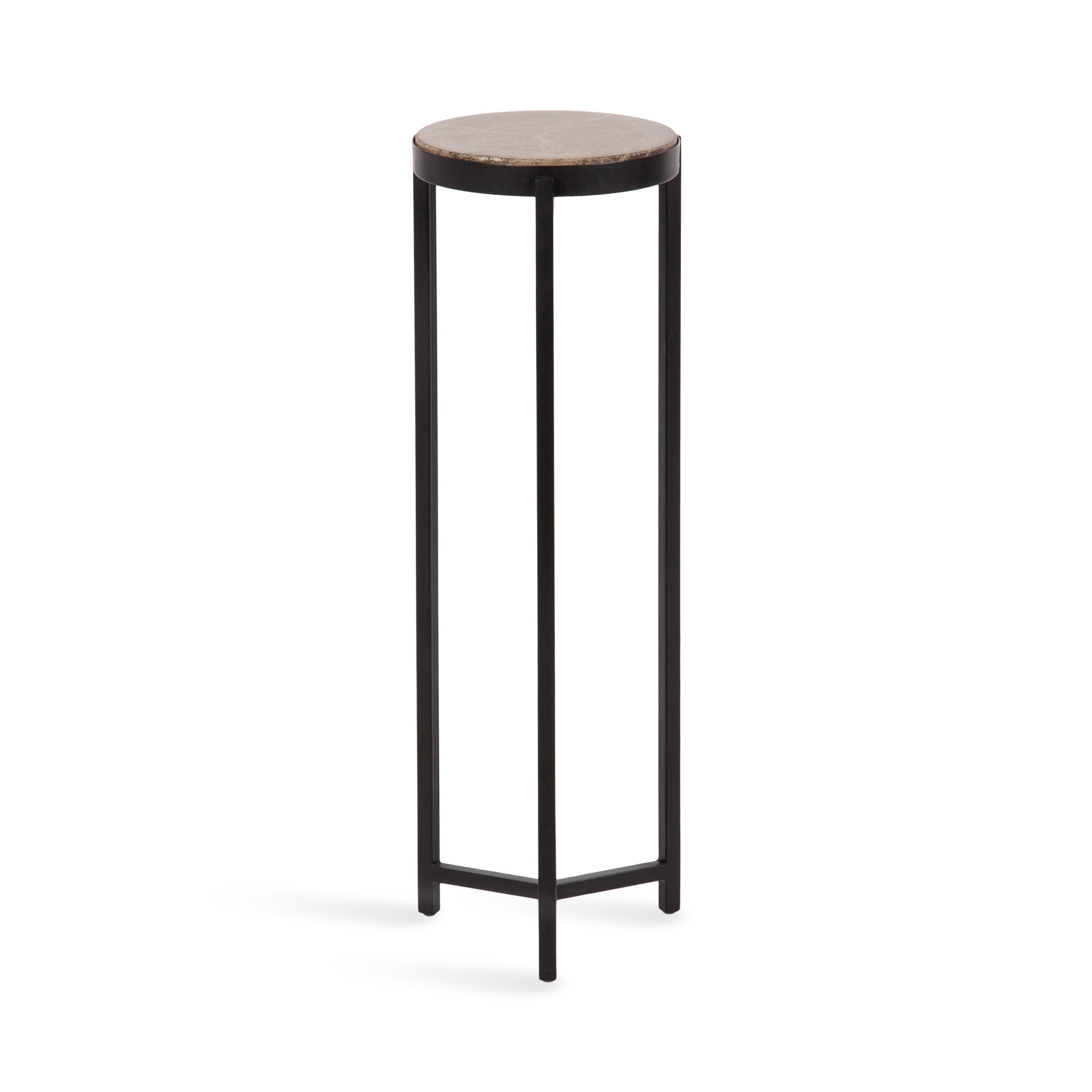 Drink Table Brown Black 9x9x23 5
