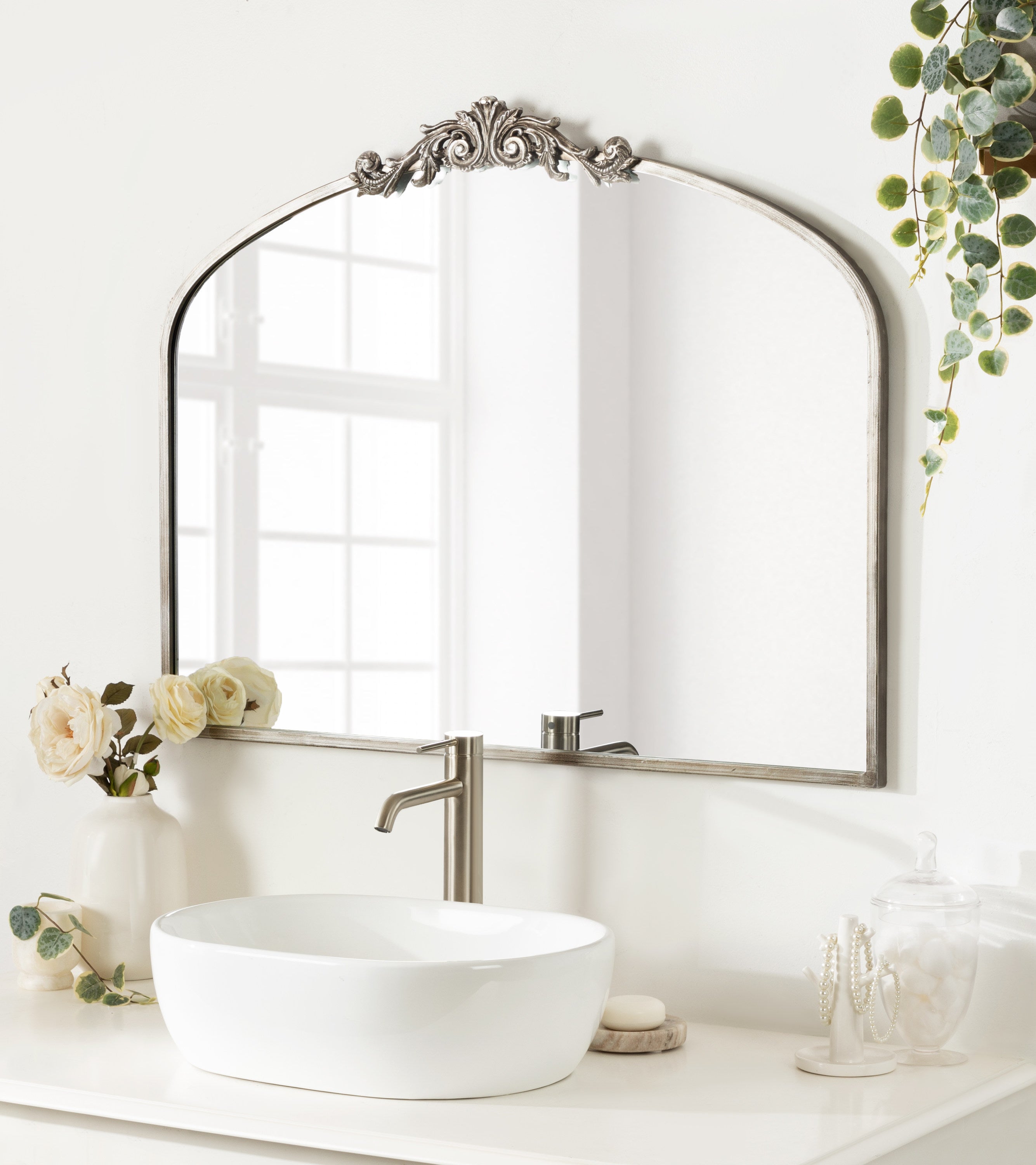 Arch Mirror 36x29 Silver 7