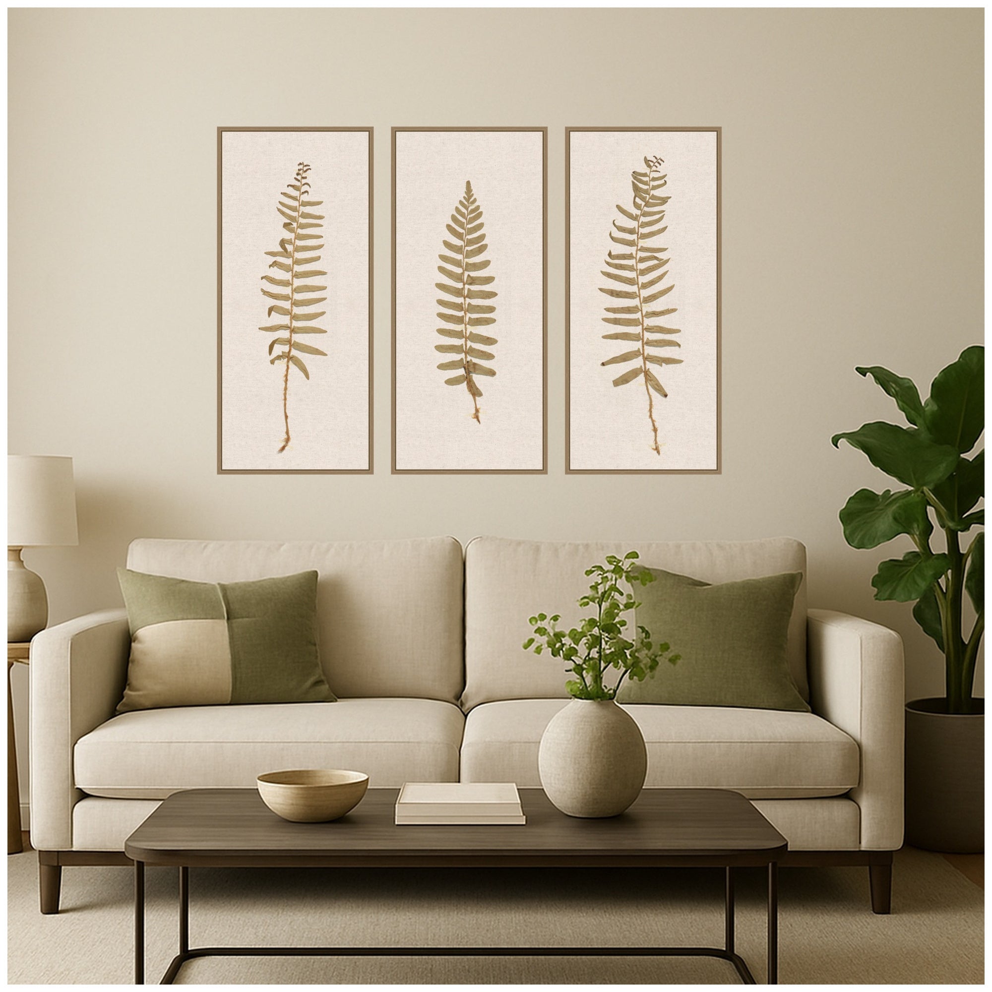 Art Set 3 Piece Set 18x40 Sylvie Dark Gold 7