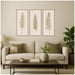 Art Set 3 Piece Set 18x40 Sylvie Dark Gold 7