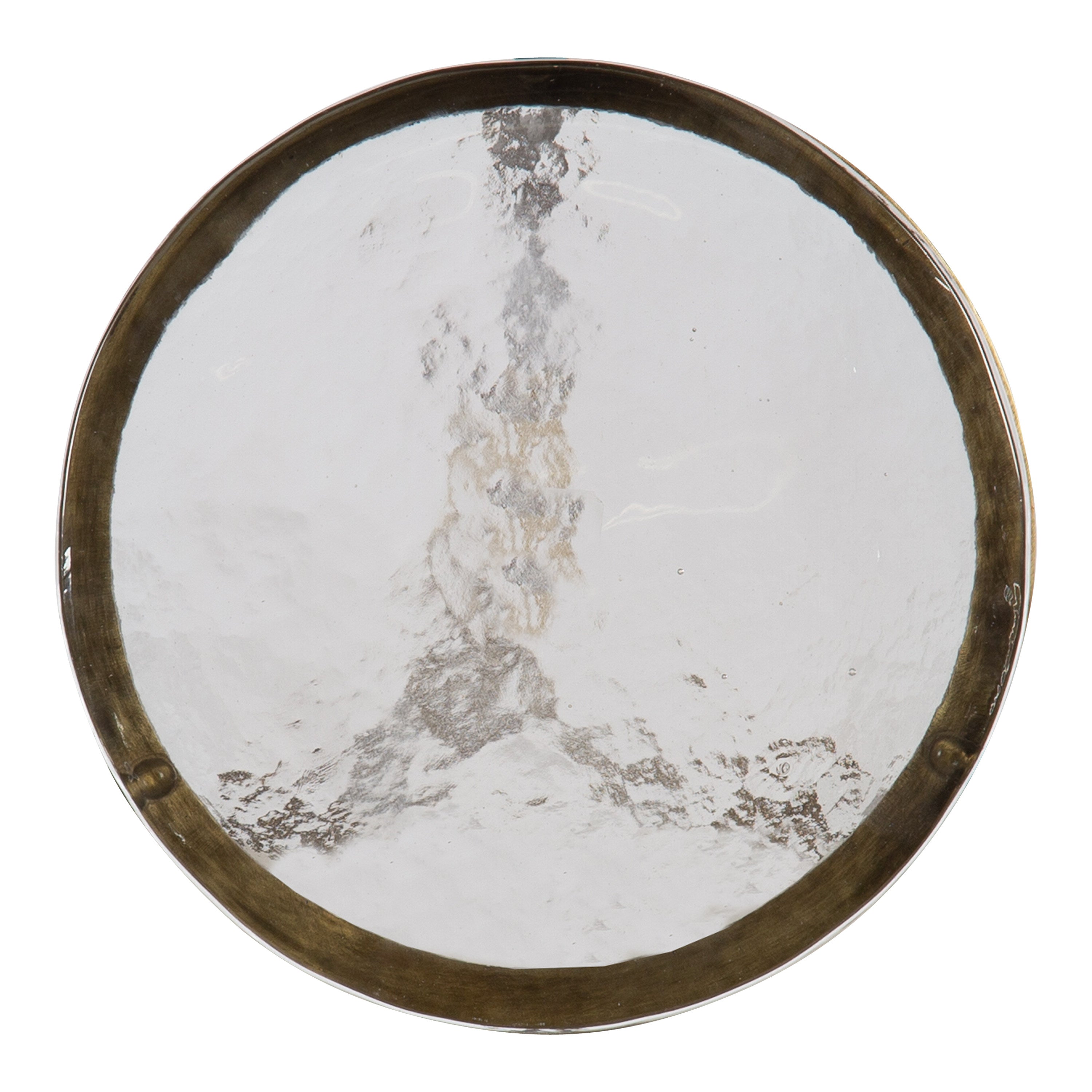 Drink Table Clear Gold 9x9x23 5
