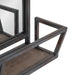 Functional Mirror Distressed Black 22x29 6