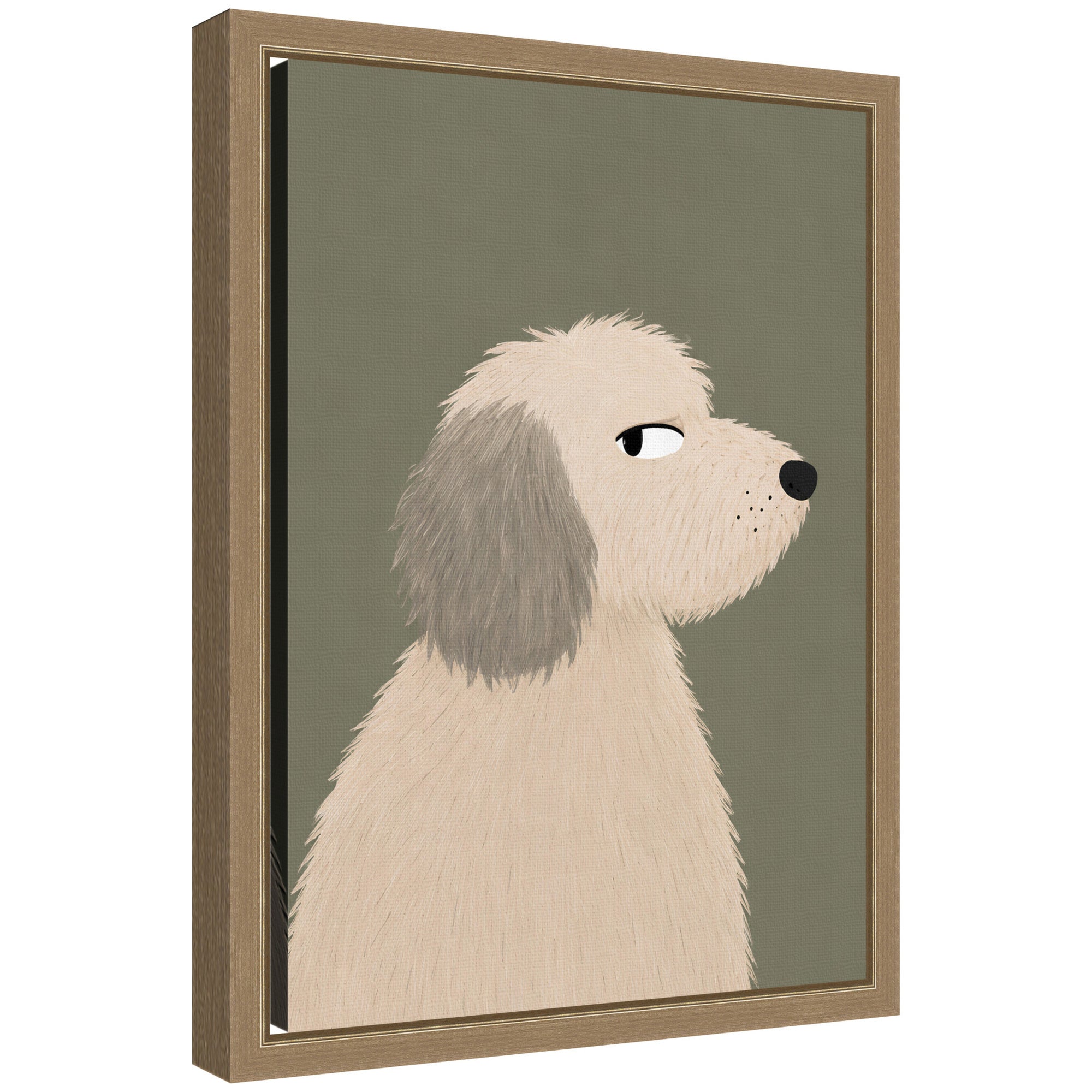 Framed Canvas 10x13 Sylvie Dark Gold 1