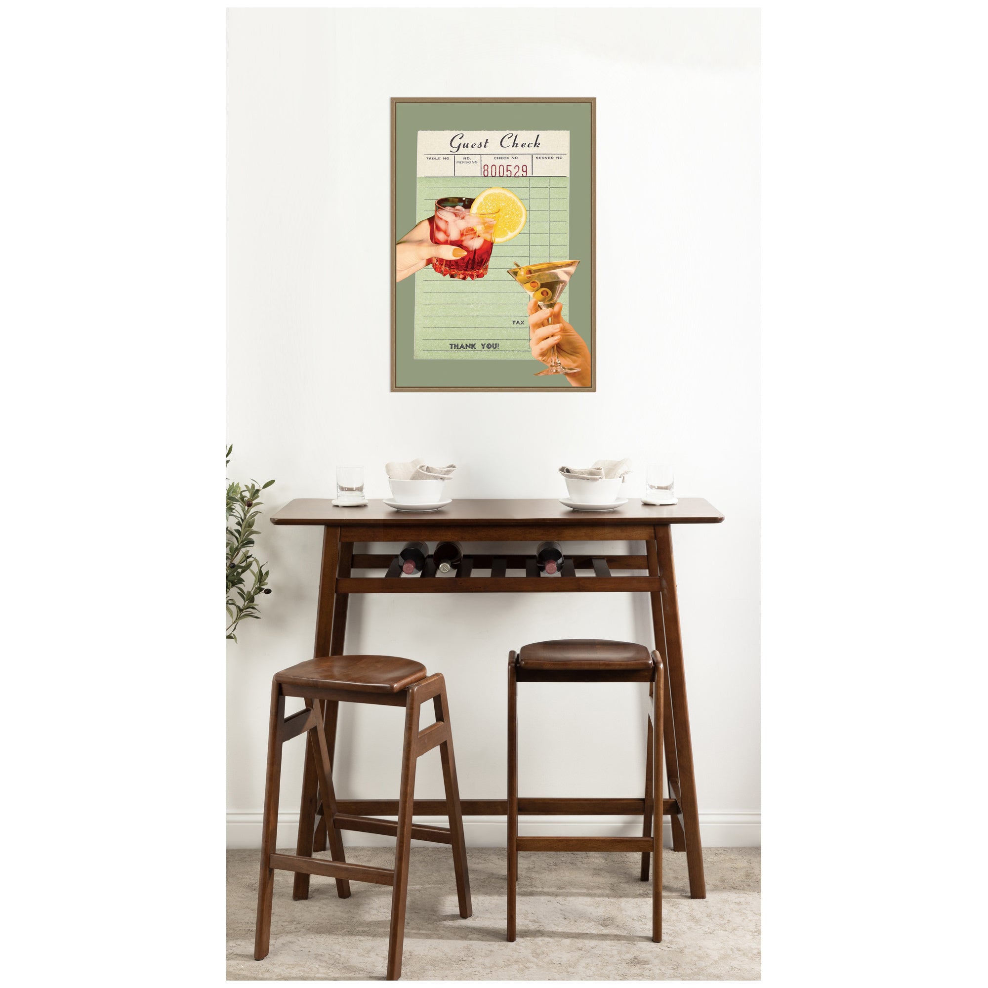 Framed Canvas 23 x 33 Sylvie Dark Gold 7