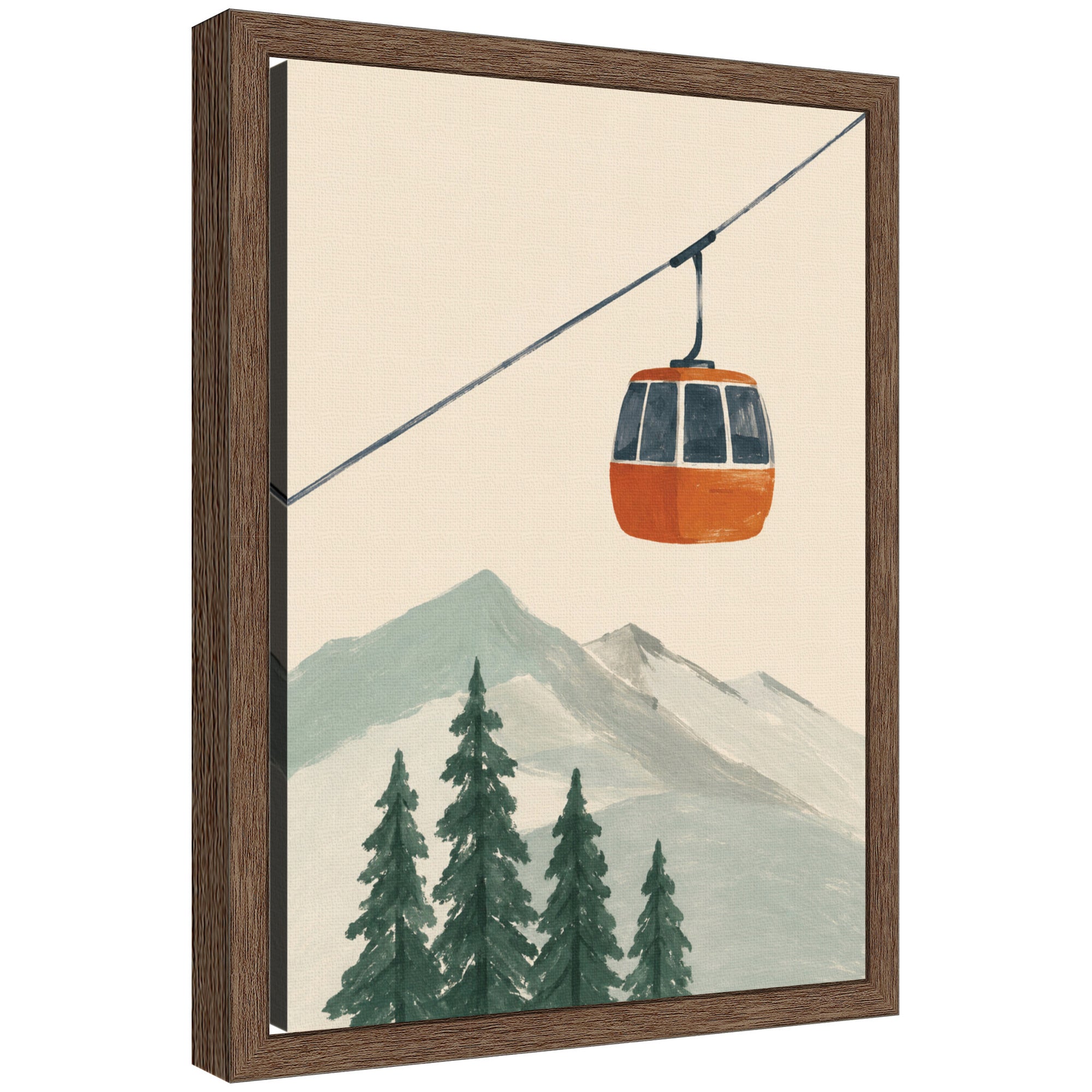 Framed Canvas Sylvie Walnut 10x13 1