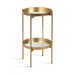 Side Table Gold 16x16x26 1