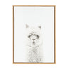 Sylvie Hairy Alpaca Framed Canvas by Simon Te of Tai Prints