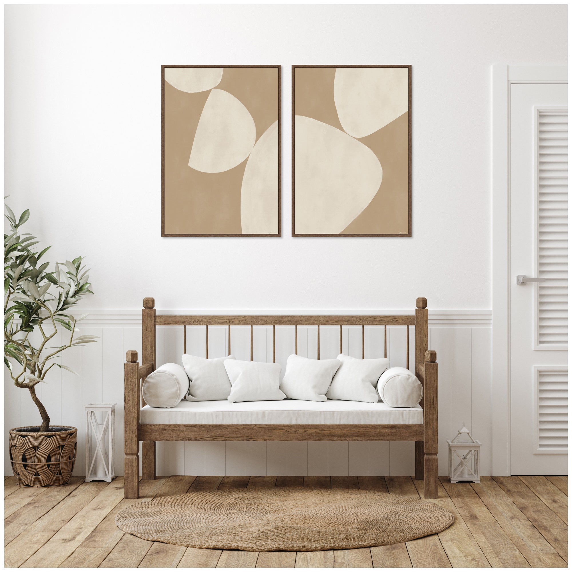 Art Set 2 Piece Set 23x33 Sylvie Walnut 5