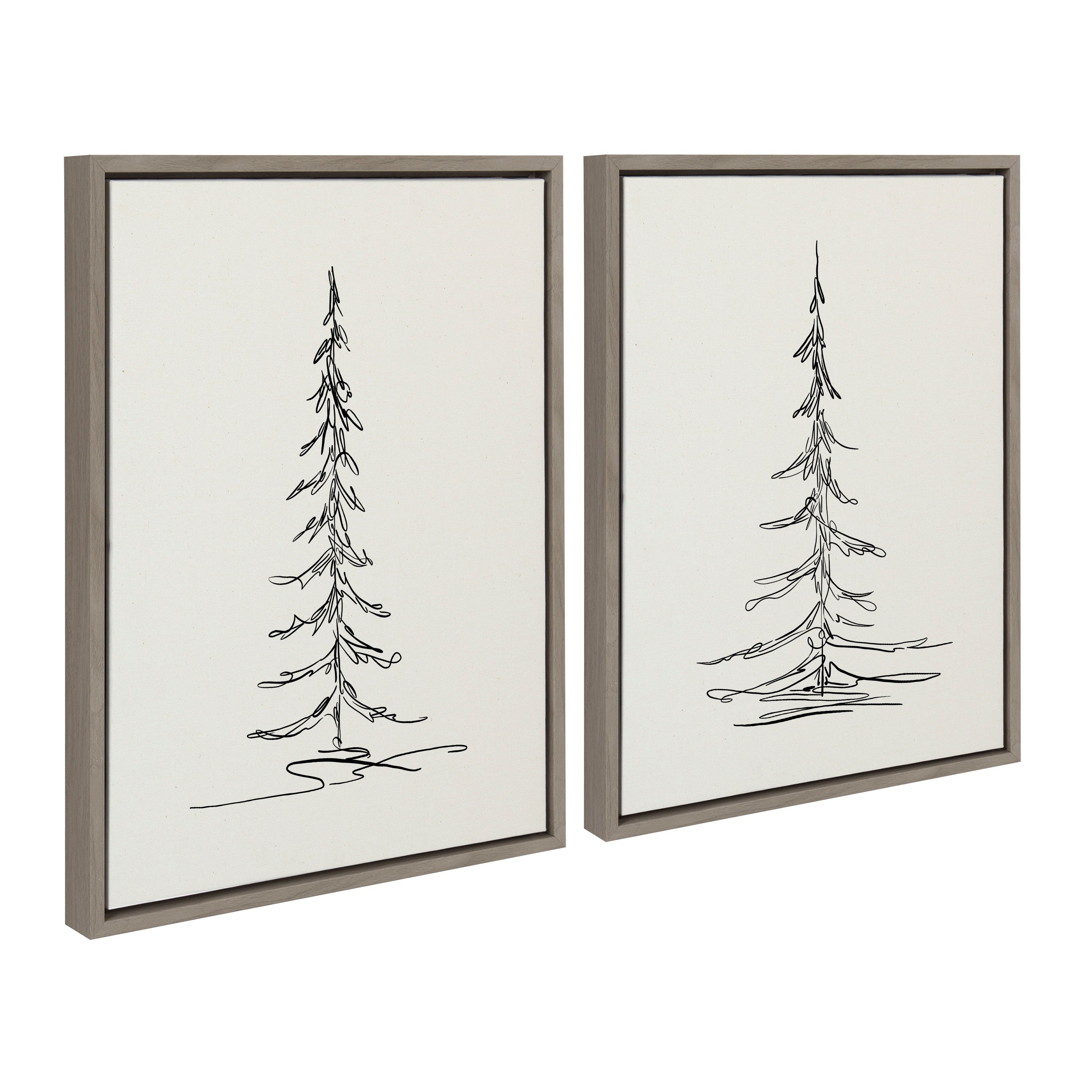 Art Set 2 Piece Set 18x24 Sylvie Graywash 2