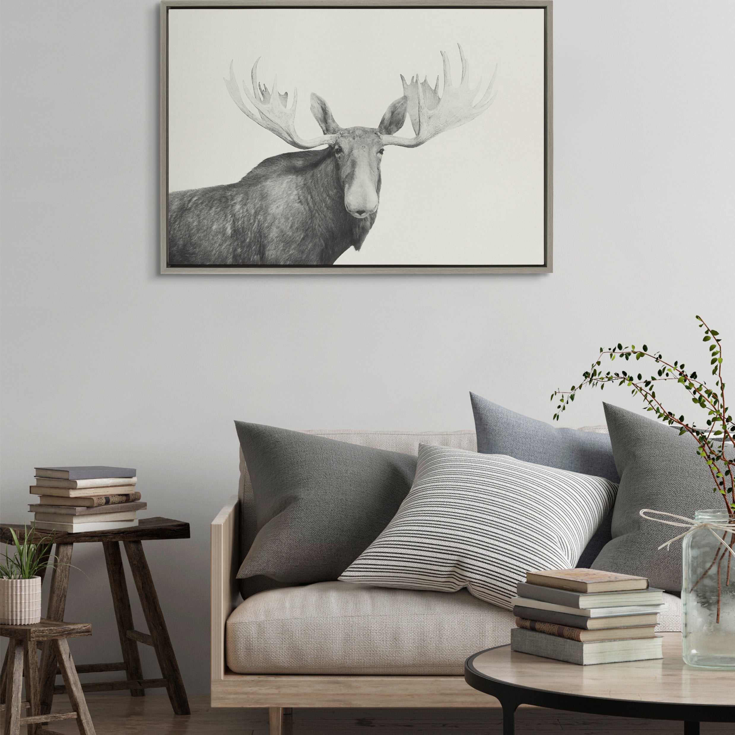 Framed Canvas Sylvie Graywash 23x33 5