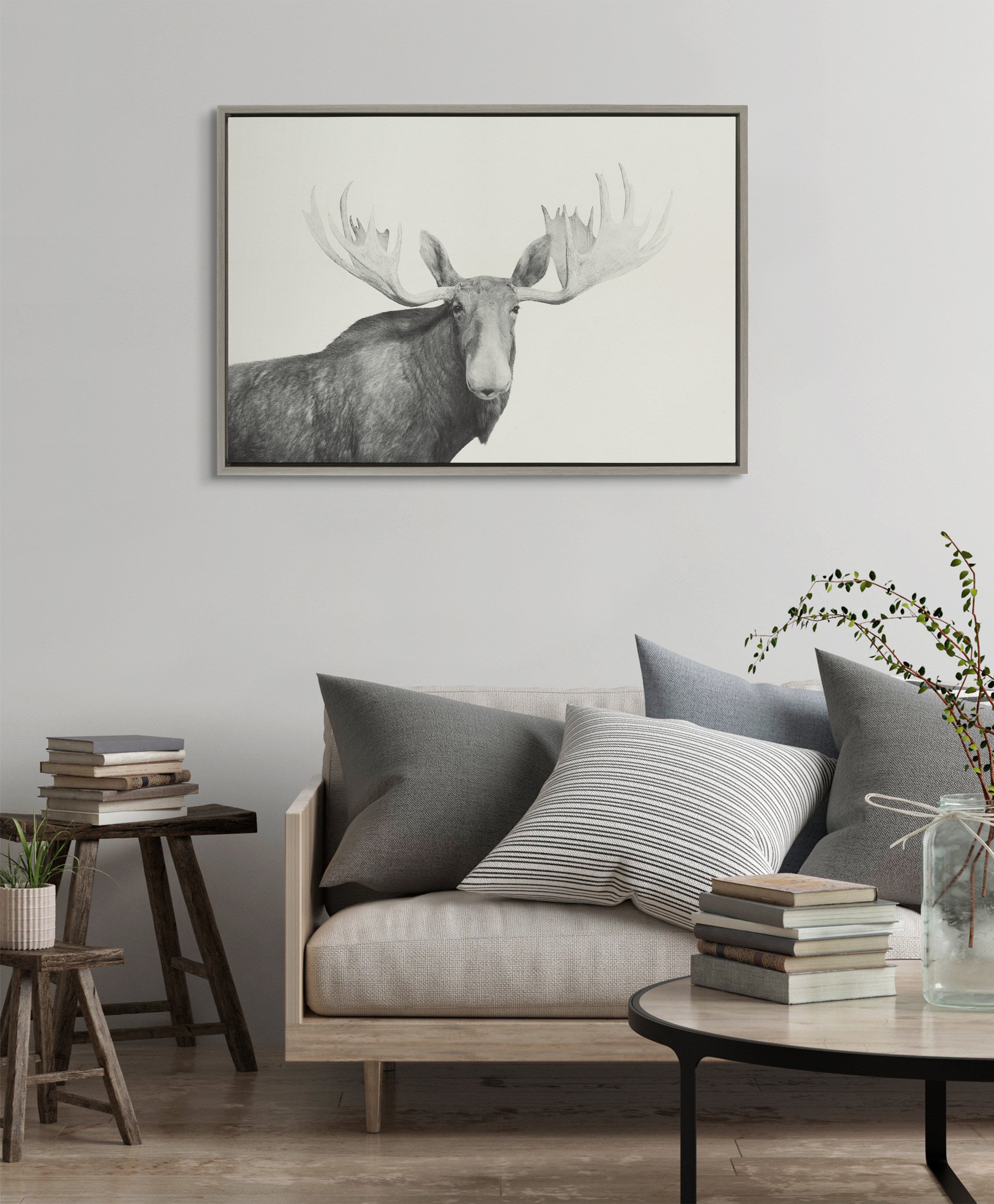 Framed Canvas Sylvie Graywash 23x33 5