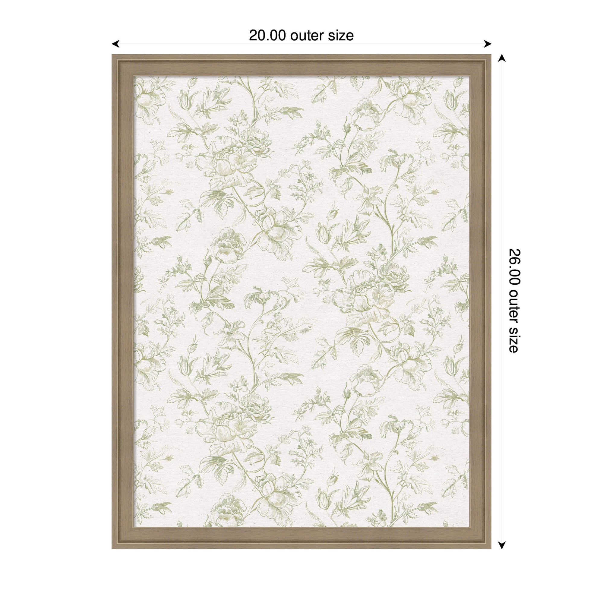 Pinboard 20x26 Florence Light Brown 2