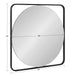 Square Mirror Black 24x24 5