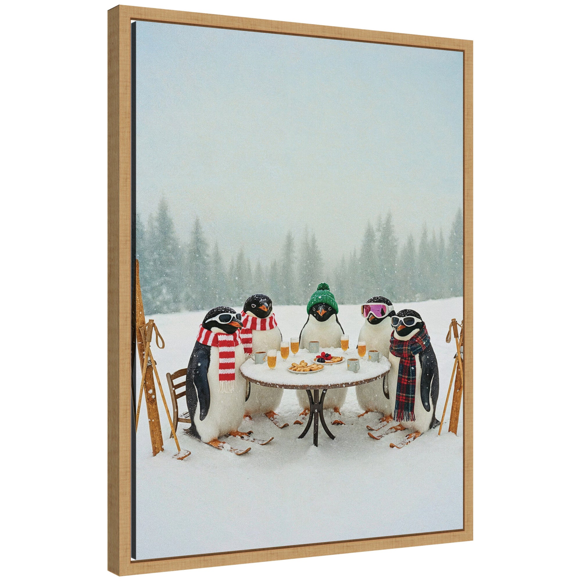 Framed Canvas Sylvie Natural 18x24 1