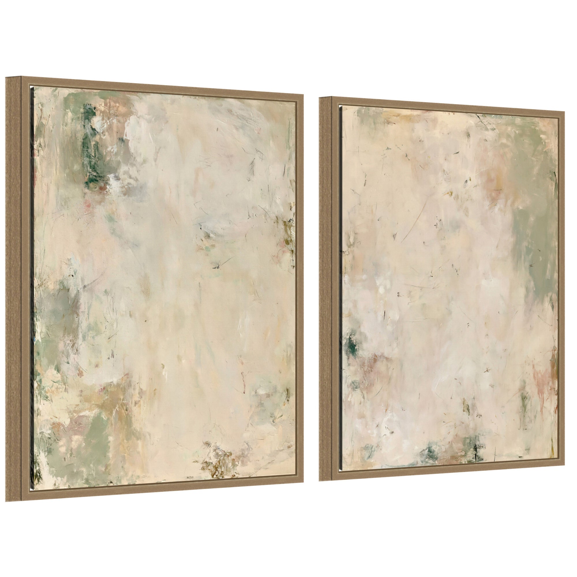 Framed Canvas Sylvie Dark Gold 2 Piece Set 18x24 1