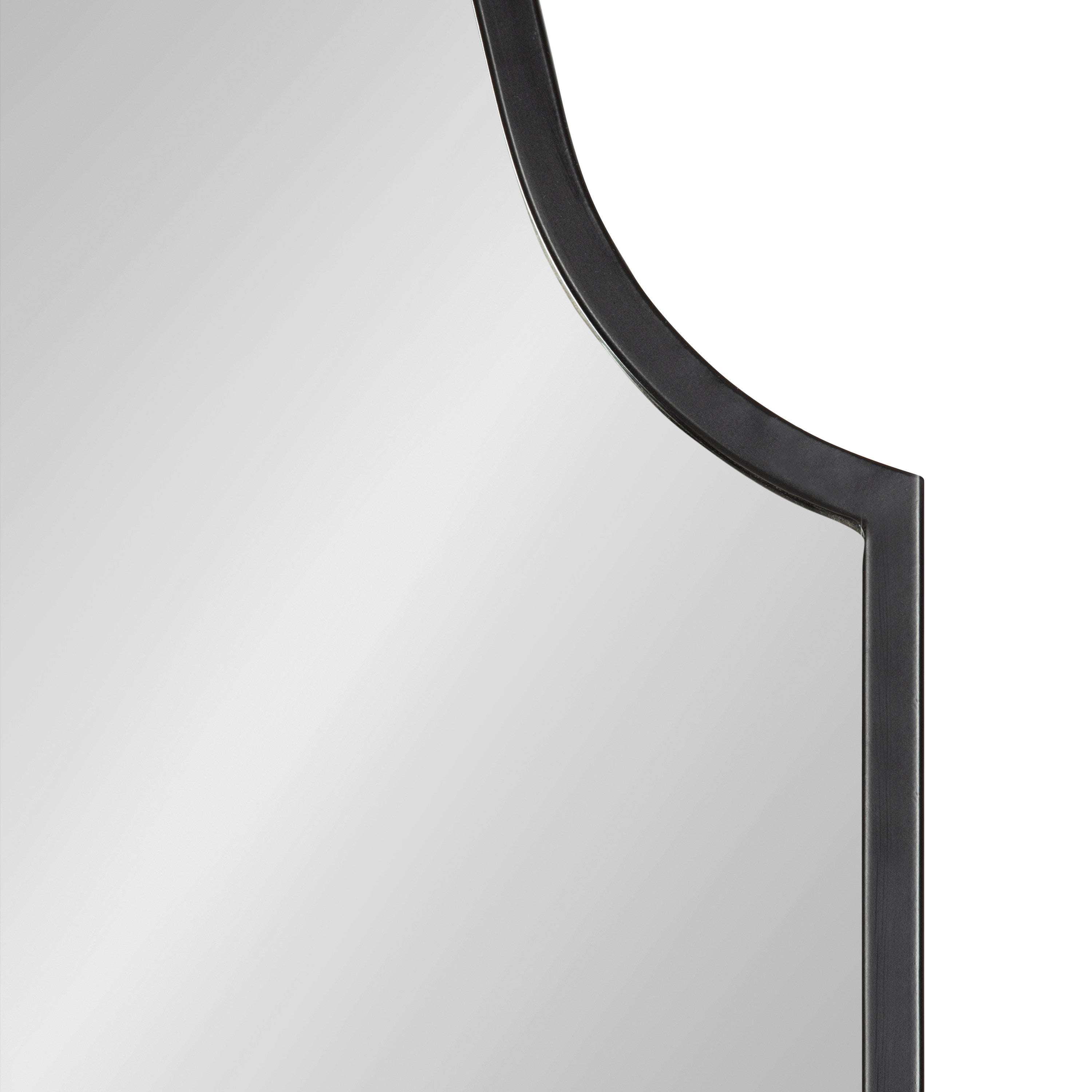 Scallop Mirror Black 23x37 3